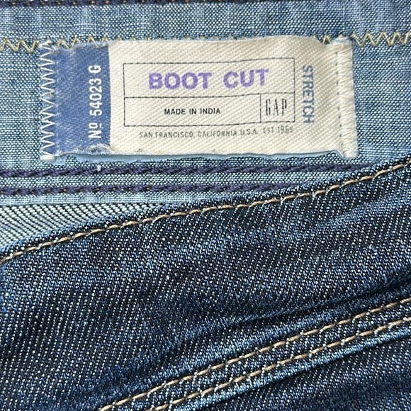 Gap Retro Low Rise Boot Cut Jeans Size 2 Regular - Picture 10 of 14